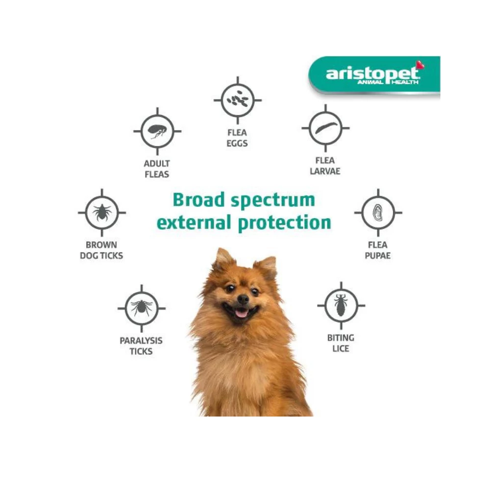 Aristopet Complete Flea & Tick Spot On Dog Small Up To 10kg Orange - Image 6