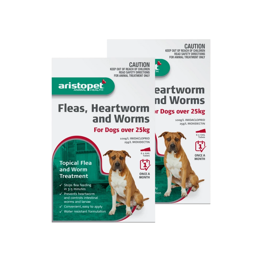 Aristopet Flea Heartworm & Worms Spot On Dog Over 25kg Red - Image 3