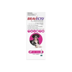 Bravecto Spot On Dog Very Large 88 - 123.5lbs Pink 1 Pack