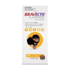 Bravecto Chewables Dog Extra Small 4.4 - 9.9lbs Yellow