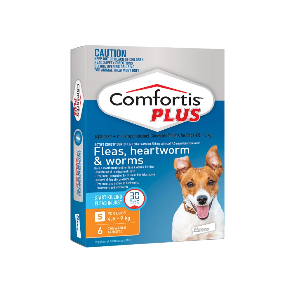Comfortis Plus Dog Small 10.1 - 20lbs Orange