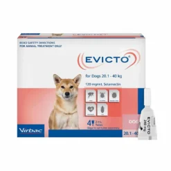 Virbac Evicto Dog Large 44.2 - 88.2lbs Pink 4 Pack