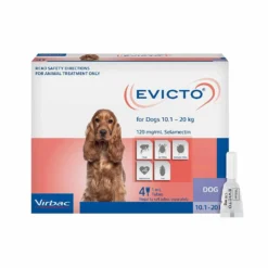Virbac Evicto Dog Medium 22.05 - 41.1lbs Purple 4 Pack