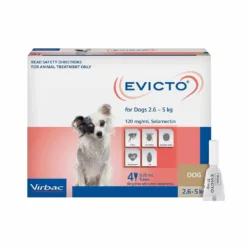 Virbac Evicto Dog Very Small 5.7 - 11lbs Brown 4 Pack