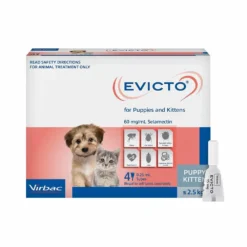 Virbac Evicto Puppy & Kitten Up To 5.5lbs Blue 4 Pack