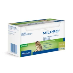 Milpro Broad Spectrum Allwormer Small Cat 1.1 - 4.4lbs 24 Tablets