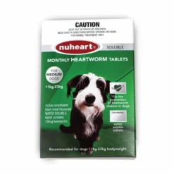 Nuheart Heartworm Tablet Dog Medium 26 - 50lbs Green