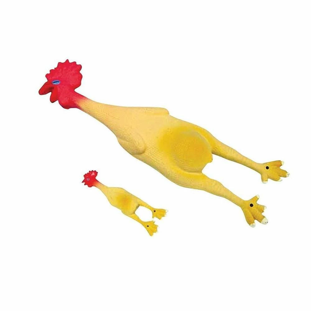 Prestige Squeaky Latex Chicken Dog Toy - Image 2