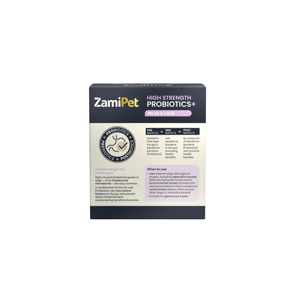 ZamiPet High Strength Probiotics+ Relax & Calm Dog 30 X 1.2g - Image 2